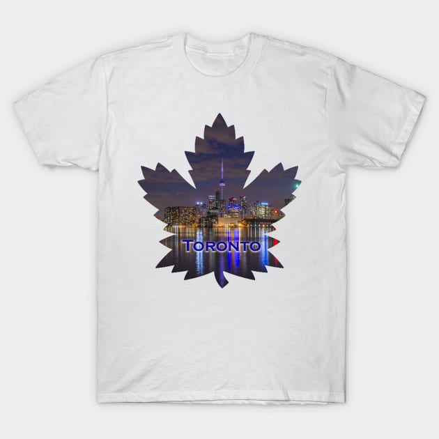 Toronto Maple Leafs Skyline T-Shirt by Pam069